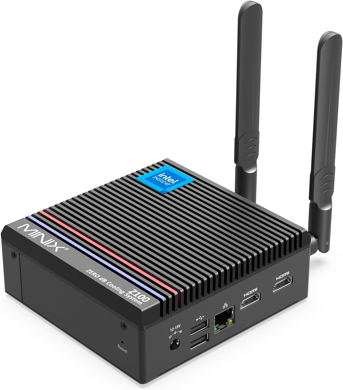 Fanless Mini PC, Intel 12th Gen N100, 16GB DDR4, 512GB SSD, Windows 11 Pro T29769