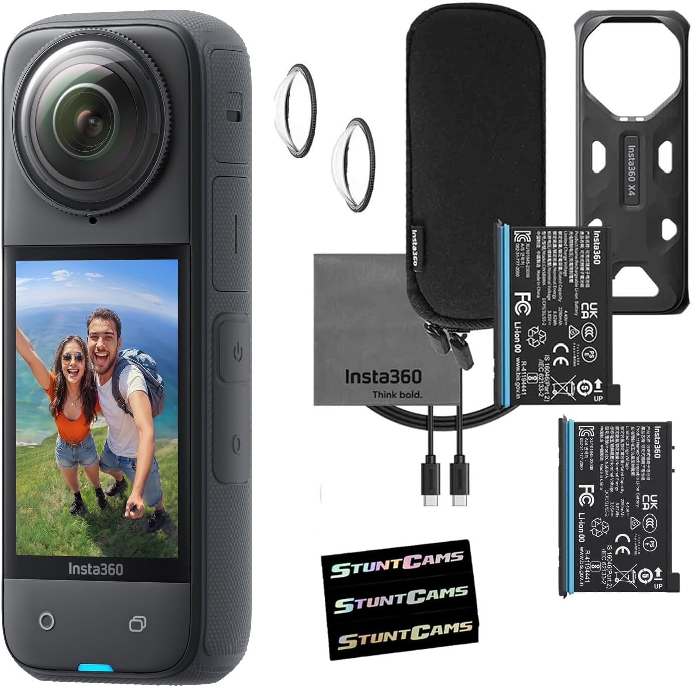 Waterproof 8K 360 Action Helmet Camera with Extra Battery S4724