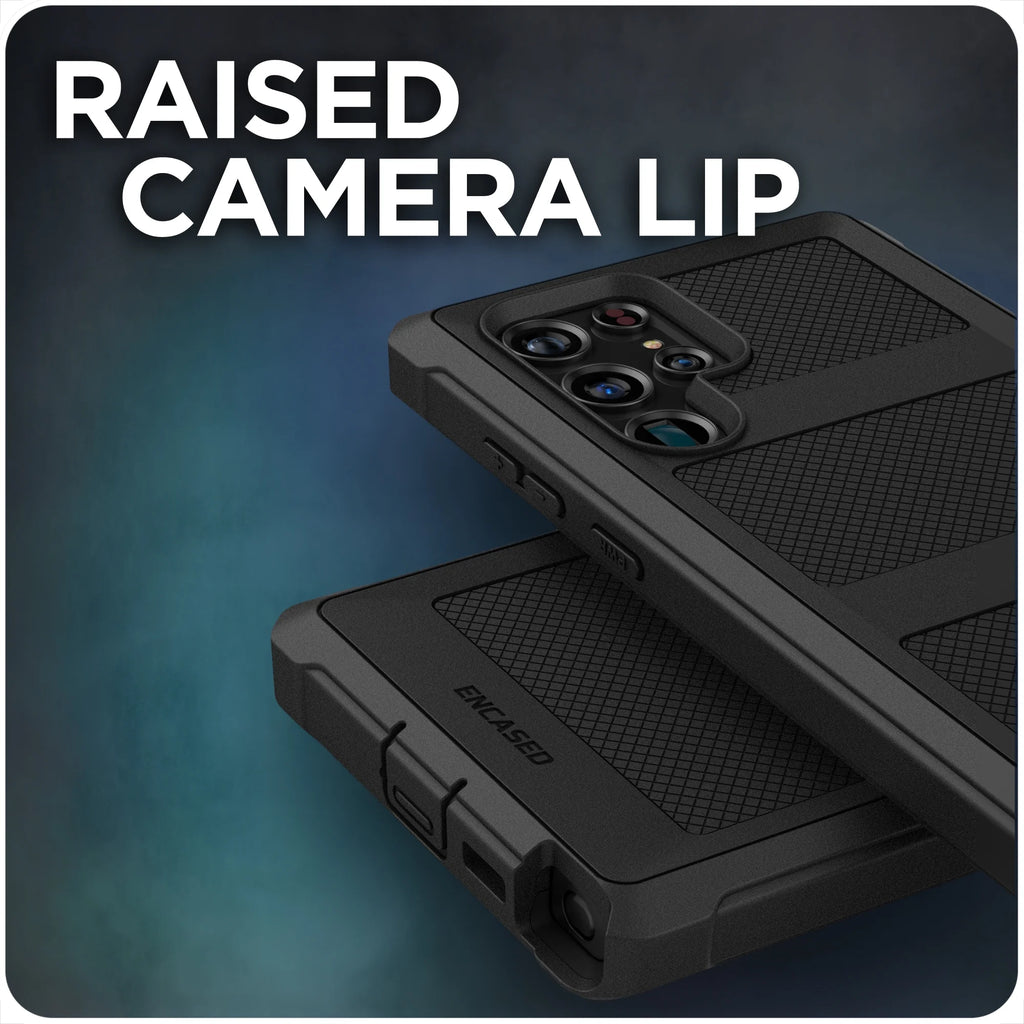 Black Belt Clip Case for Samsung Galaxy S22 Ultra R7742