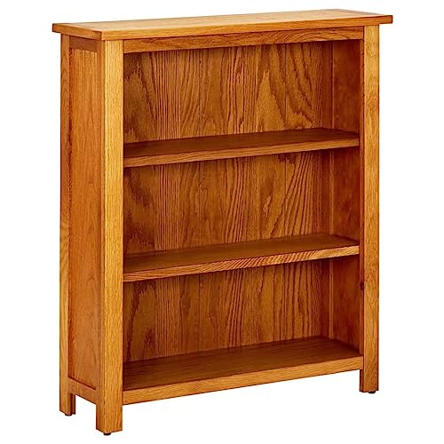 3-Tier Solid Oak Wood Bookcase A893117