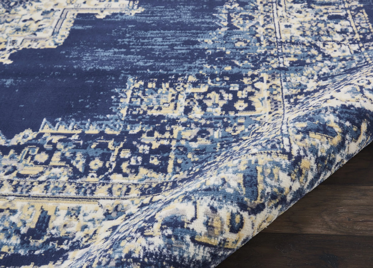Navy Blue 7'10" x 9'10" Area Rug K84822