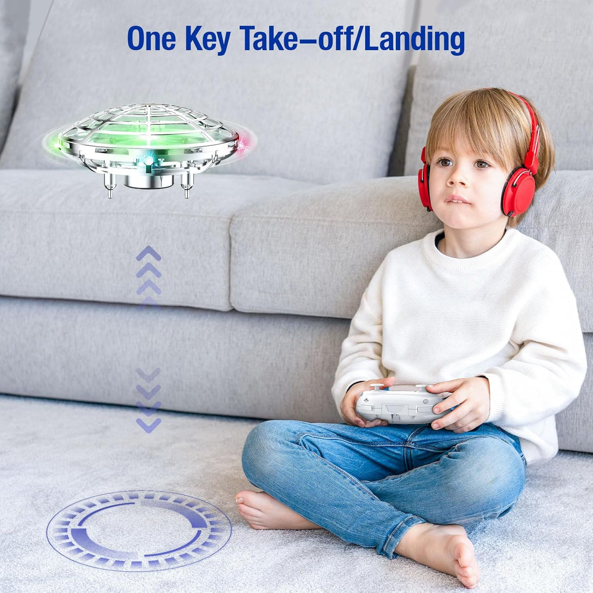 Mini Drone with LED Light, Quadcopter Indoor V660