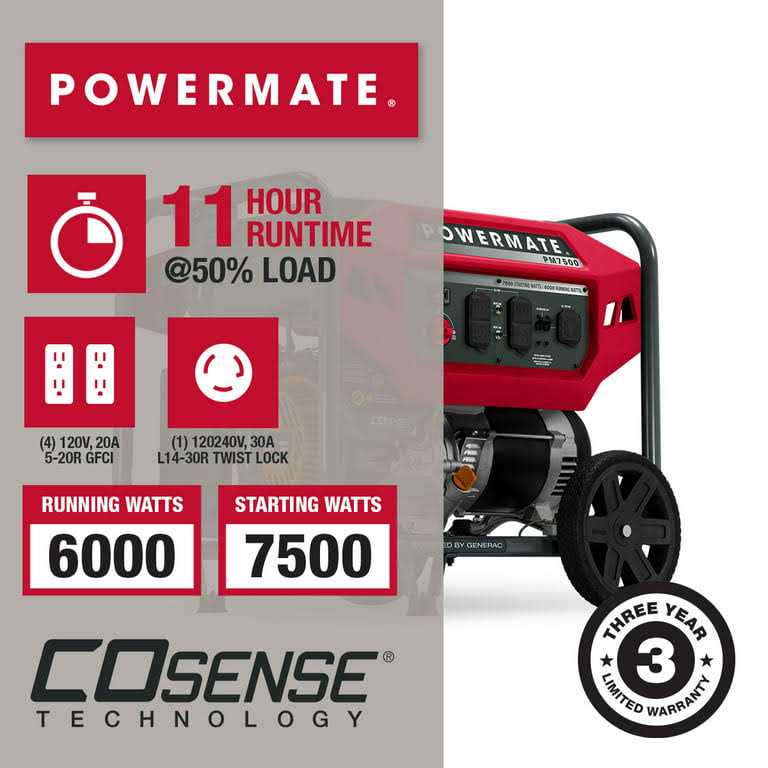 7,500 Watt Portable Generator R29931