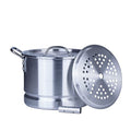 32 Quart Aluminum Tamale Steamer Pot with Steamer Rack and Tube B891504