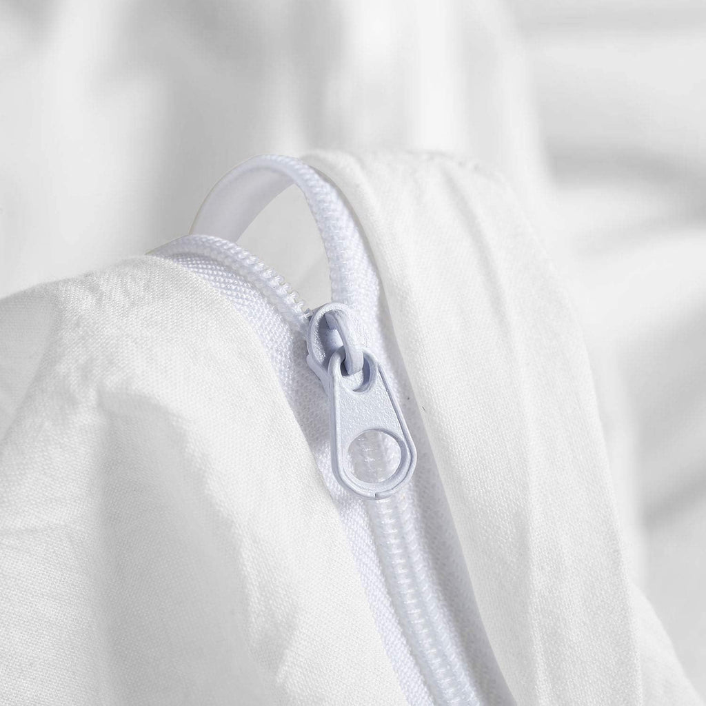 White Queen 4 Piece Microfiber Bed Sheet Set L1574
