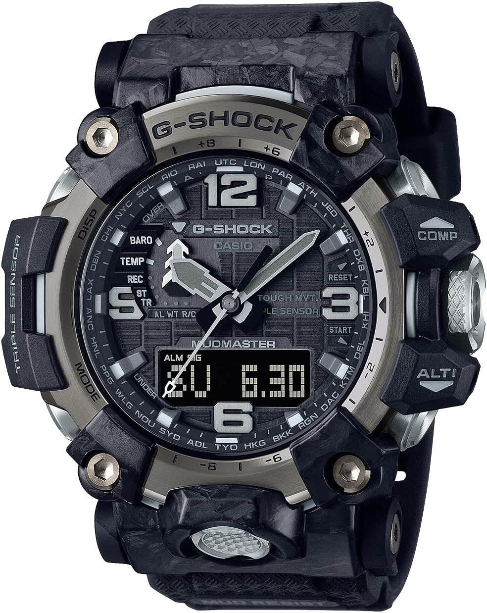 G-Shock Carbon MUDMASTER Radio Solar Triple Sensor Watch A3336