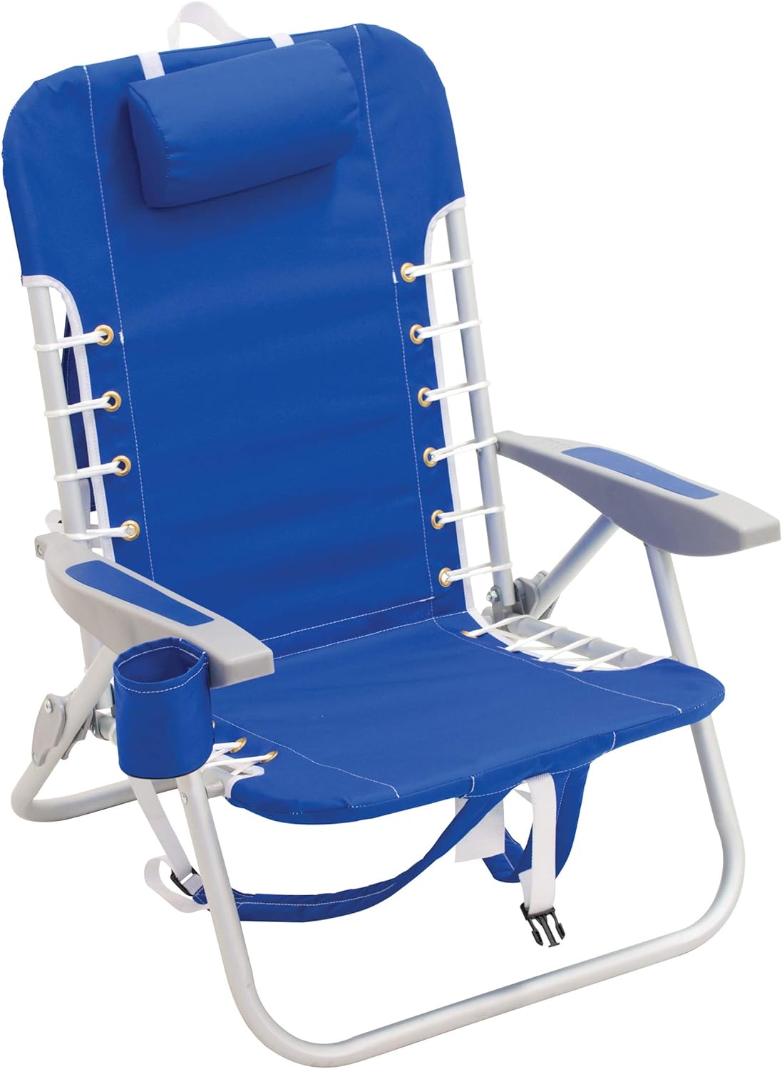 Turquoise & Light Blue Folding Backpack Beach Chair P4436