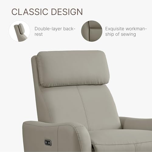 Terracotta Brown Power Leather Swivel Rocker Recliner Sofa K544988