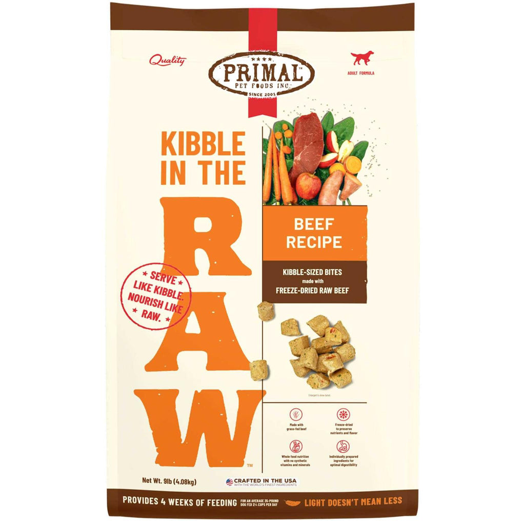 Primal Kibble in The Raw Beef Dog Food Y941