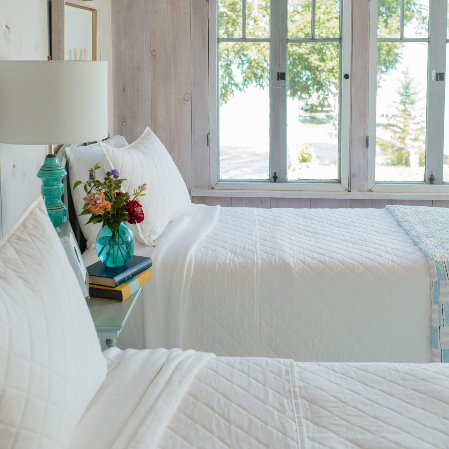 White 100% Cotton Full/Queen Quilt M462331