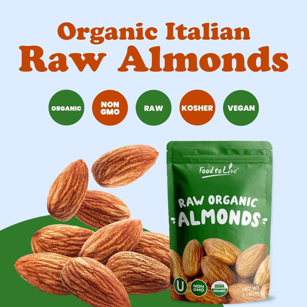 Organic Raw Almonds, 3 Pounds S66177