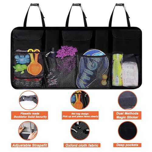 Car Backseat Trunk Organizer with Adjustable Straps R33610