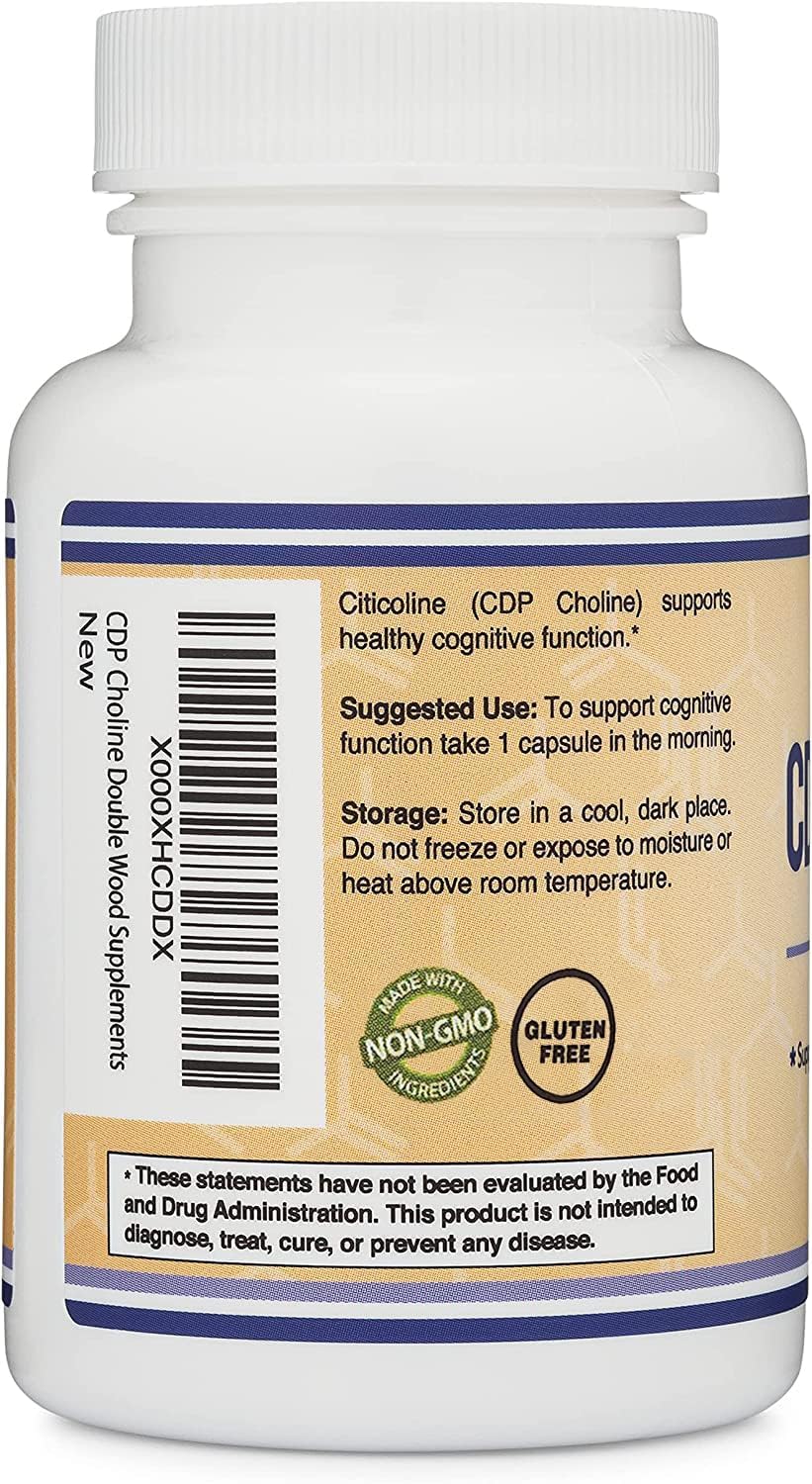 60 Capsules 300mg CDP Choline Supplement N976