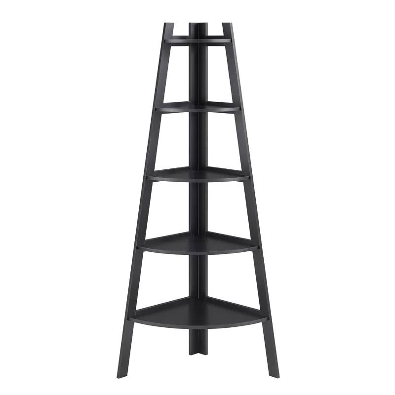 Black Corner Unit Bookcase E136