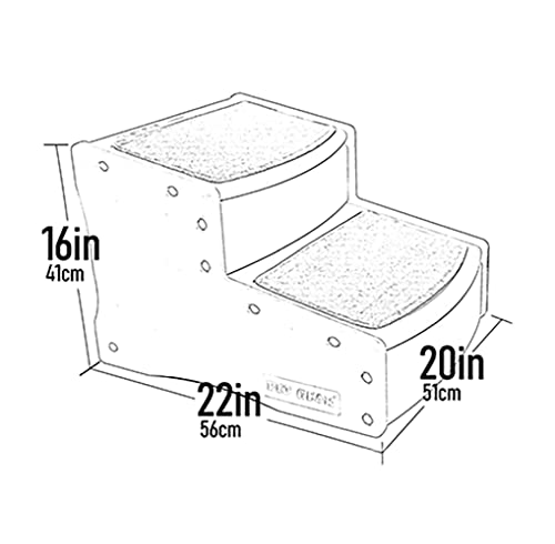 Chocolate 2-Step Pet Stairs P78823
