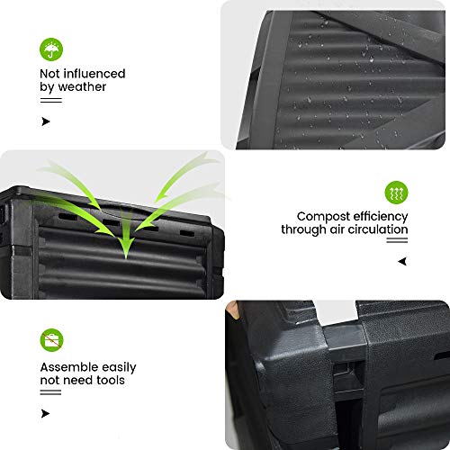 80 Gallon BPA Free Compost Bin Q887