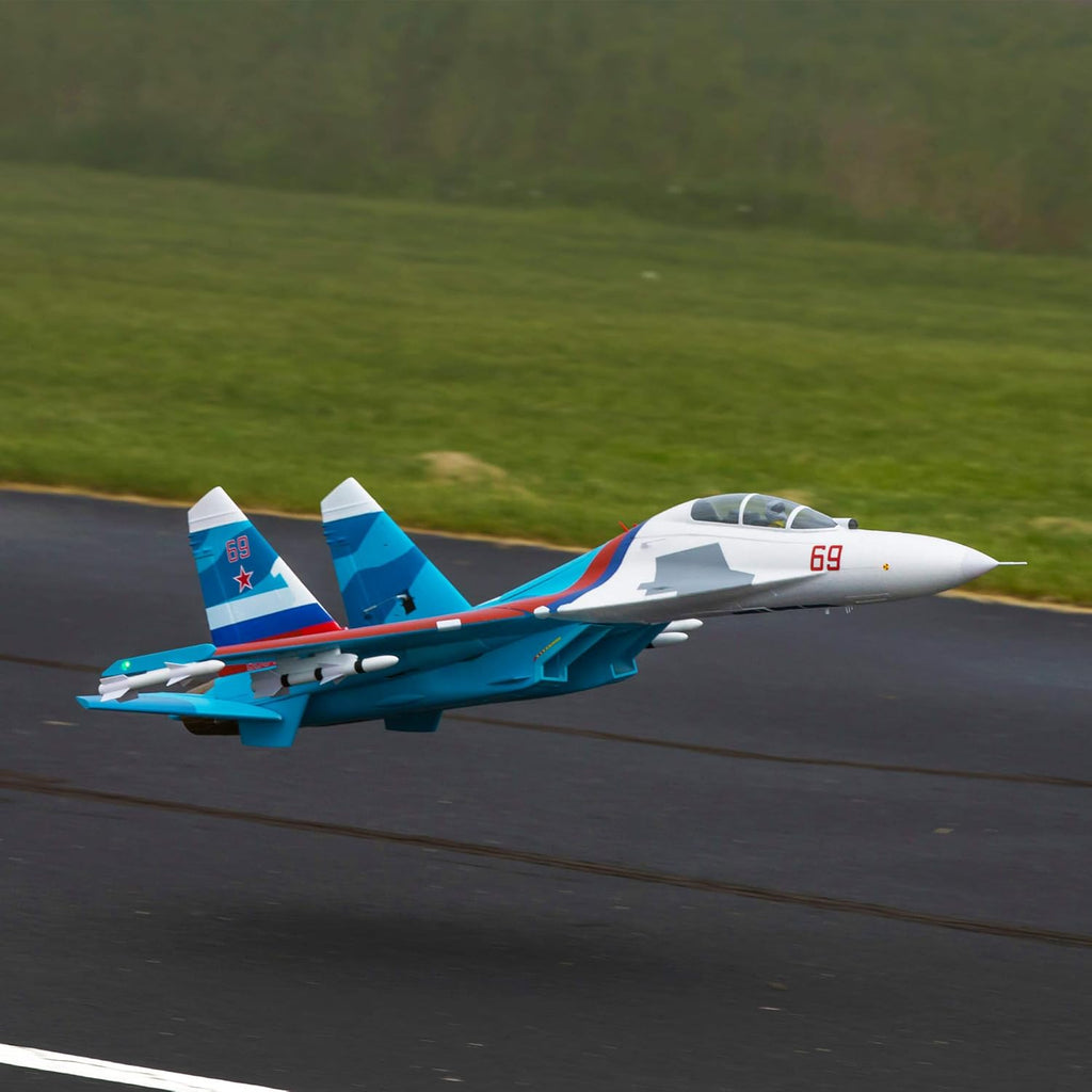 RC Airplane SU-30 Twin 70mm EDF BNF Basic 1100mm S92625