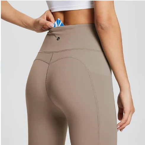 Women's High Waisted 7/8 Ultra Soft Ankle Leggings with Pockets E710