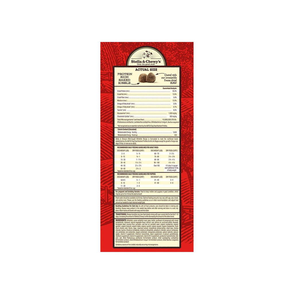 Raw Coated Dog Kibble Wild Caught Whitefish U823