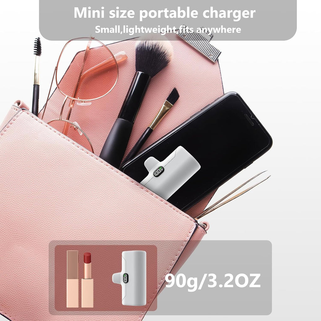 5000mAh 20W PD USB C Fast Charging Battery Pack with LCD Display X832