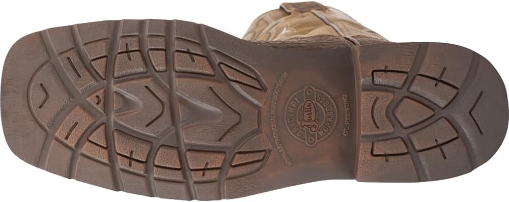 Brown Steel Toe Work Boots D906