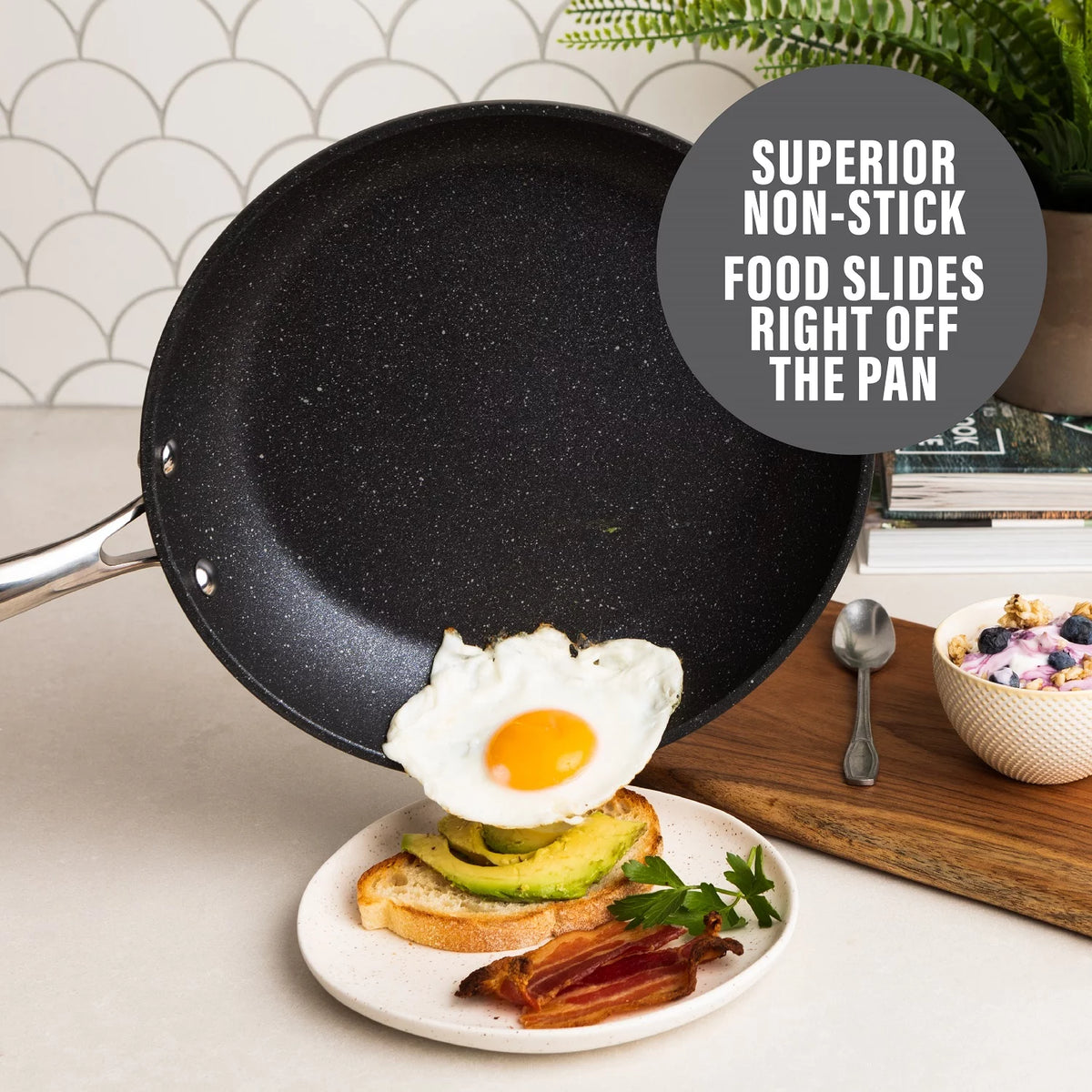 15 Piece Non-stick Black Pots and Pans Cookware Set B739