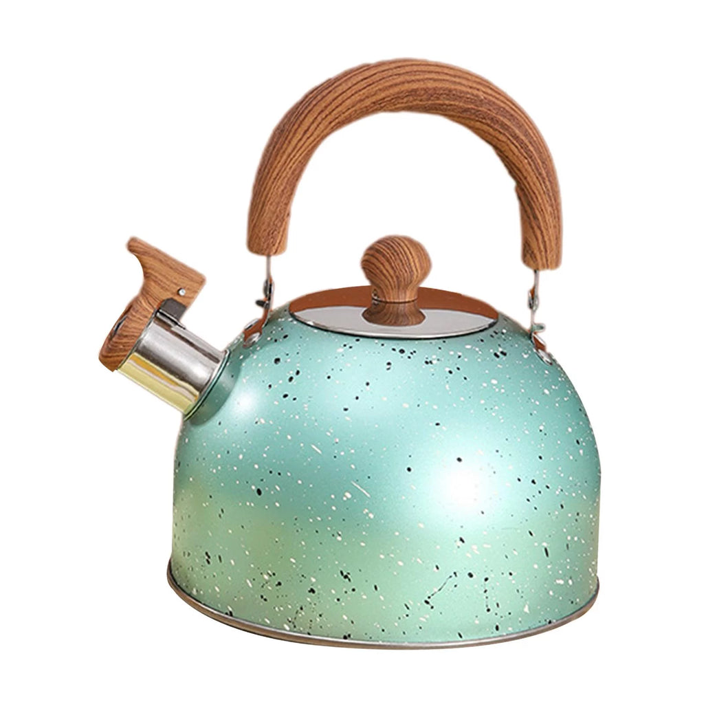 Green Stainless Whistling Water Kettle R6034