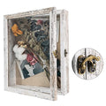 11x14 Shadow Box Frame with Linen Back, Real Glass Door, Rustic Black T118820