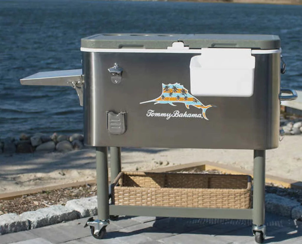 100 Qt Stainless Steel Rolling Cooler S269221