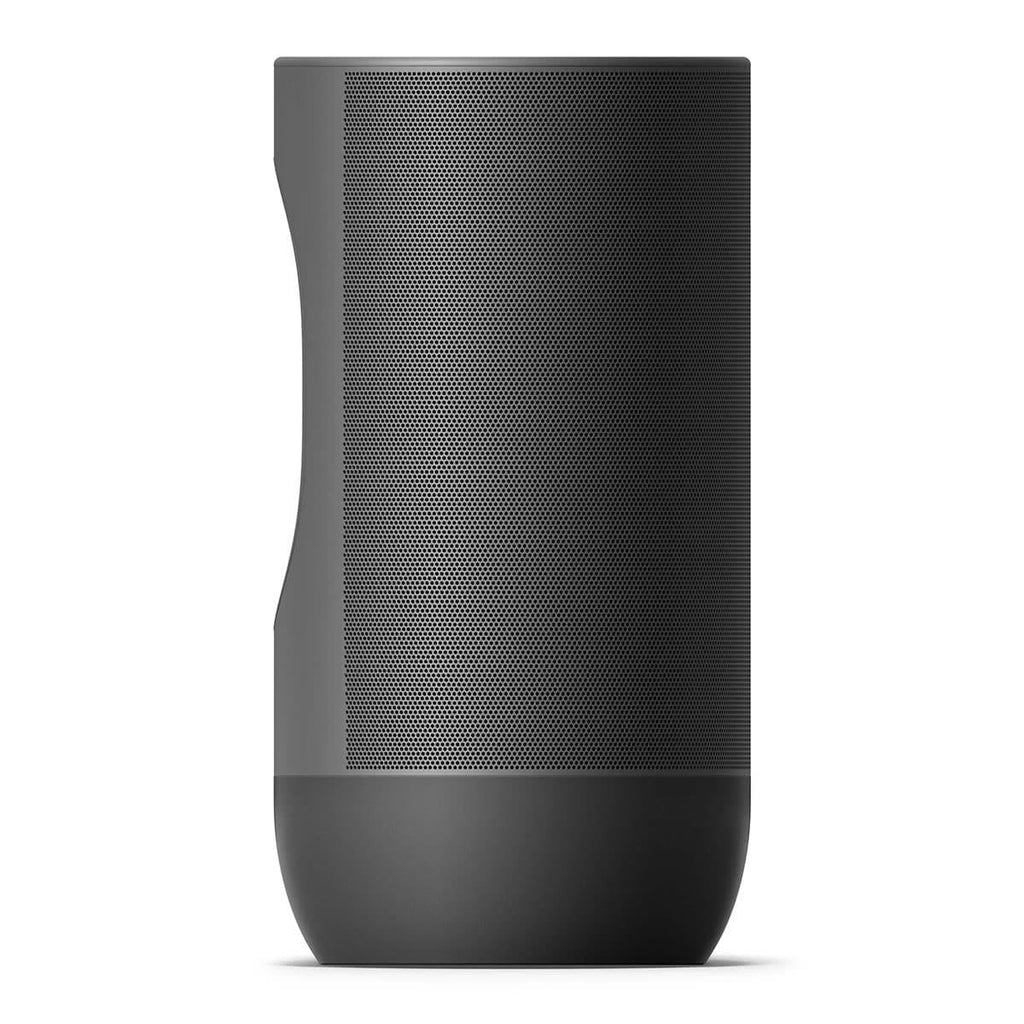 Black Portable Smart Battery-Powered Speaker with Bluetooth and Wi-Fi N2550