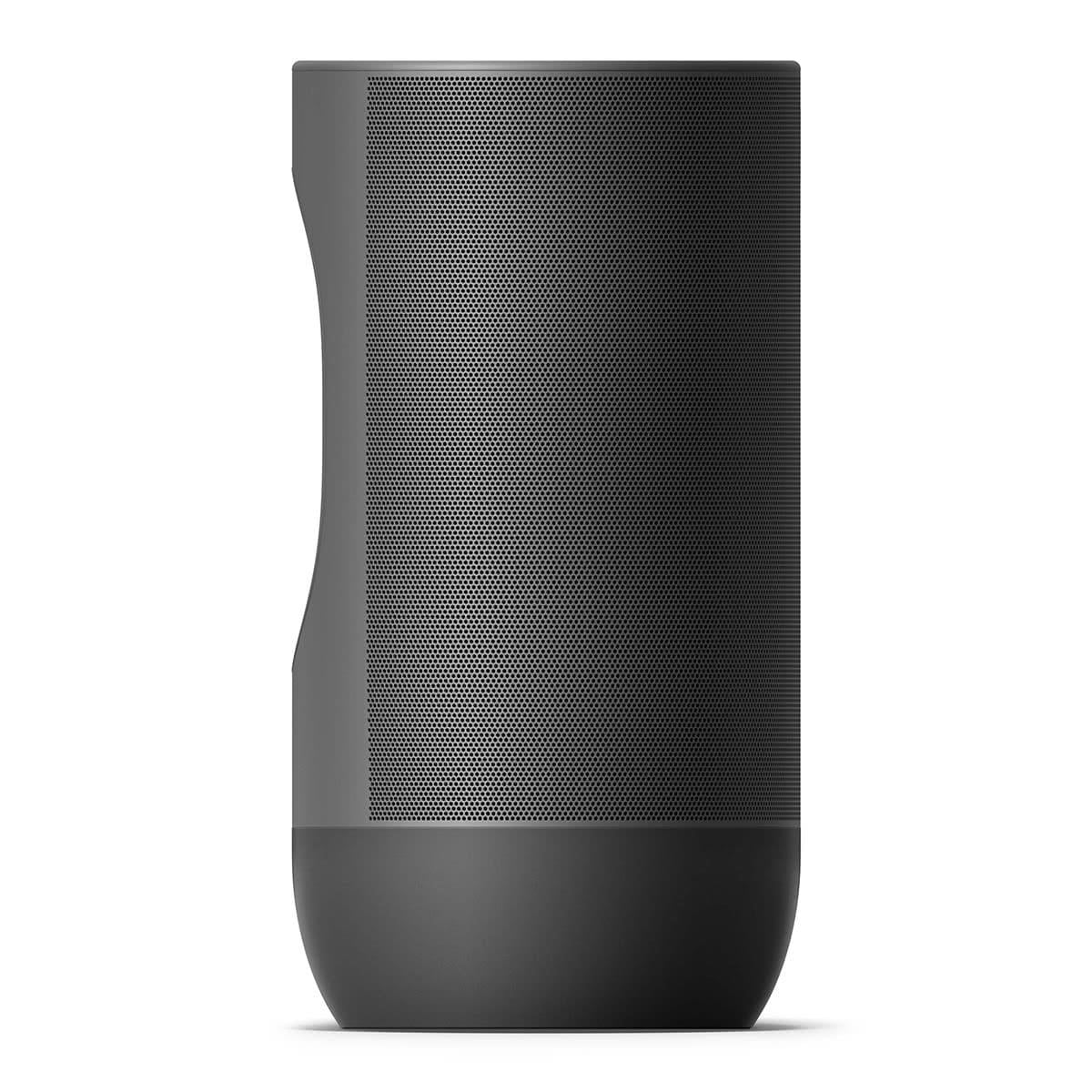 Black Portable Smart Battery-Powered Speaker with Bluetooth and Wi-Fi N2550