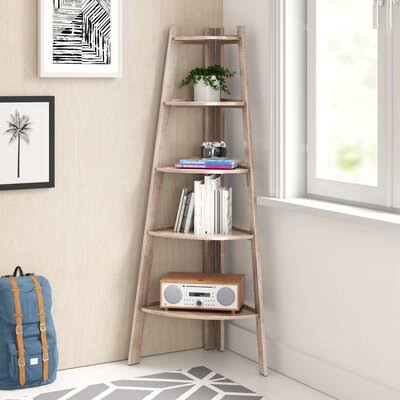 Black Corner Unit Bookcase E136