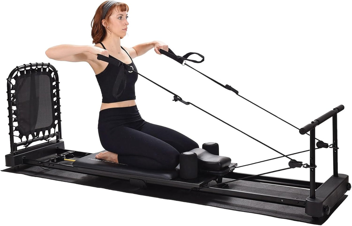 Black Foldable Pilates Reformer Y5615