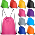 50 Pcs 10 Colors Nylon Drawstring Backpack C340120