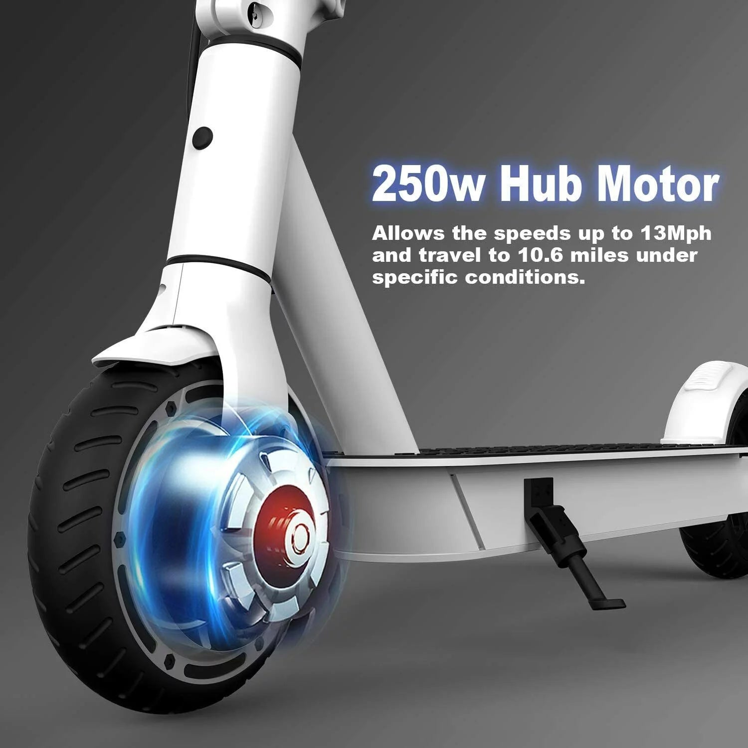 Black Electric Scooter 6.5 Solid Tires C933975