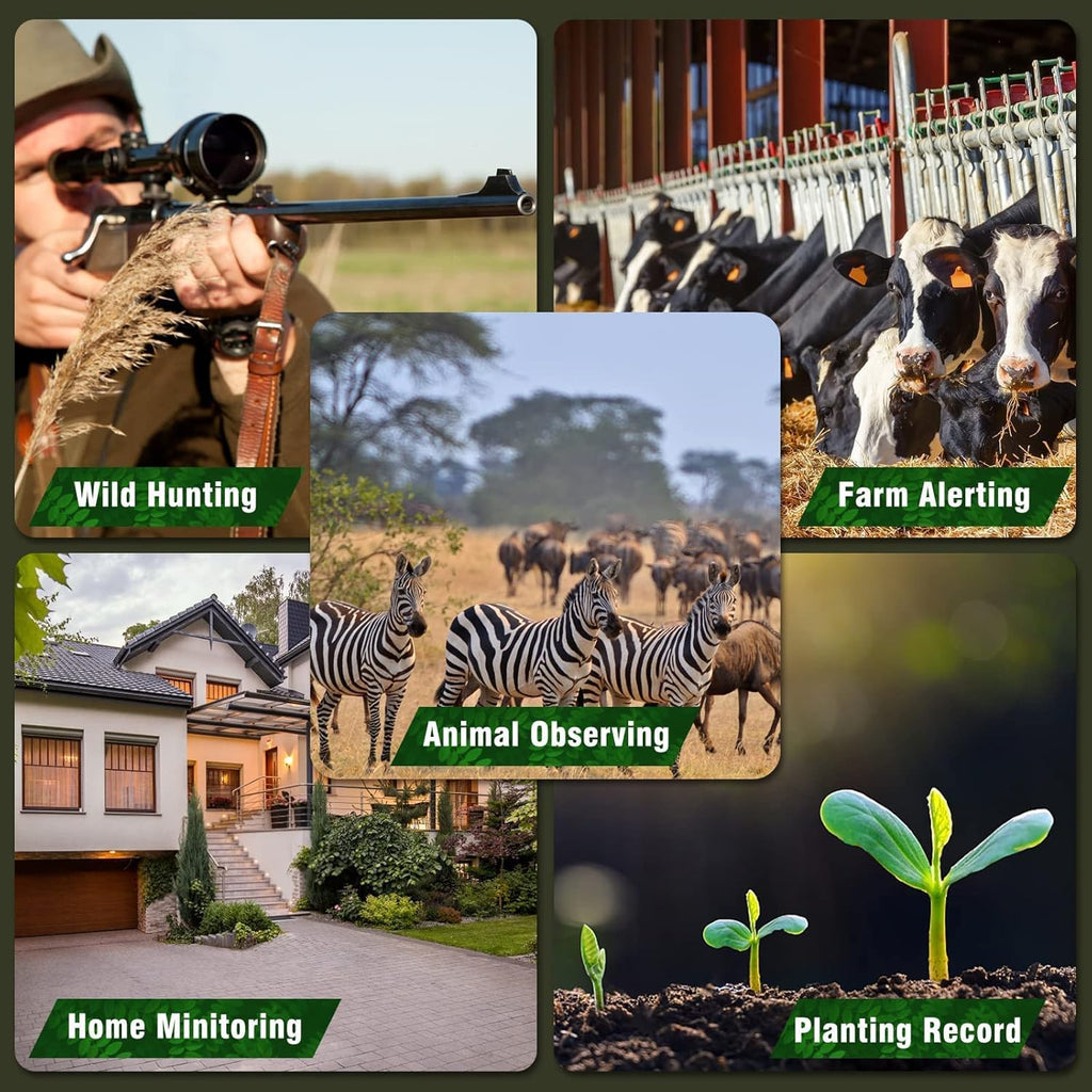 4K 32MP 120° Night Vision Motion Activated Waterproof IP66 Wildlife Camera with 32GB Micro SD Card Q832931