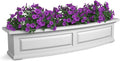 White 48in L x 11.5in W x 10in H Polyethylene Window Box V38068