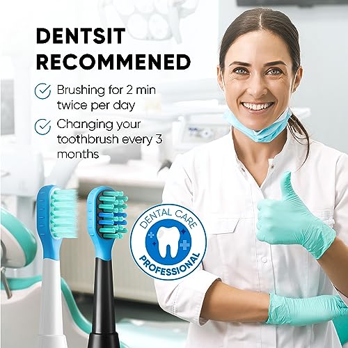 Sonic Rechargeable Electric Toothbrush with 5 Modes, 3 Brush Heads U85712