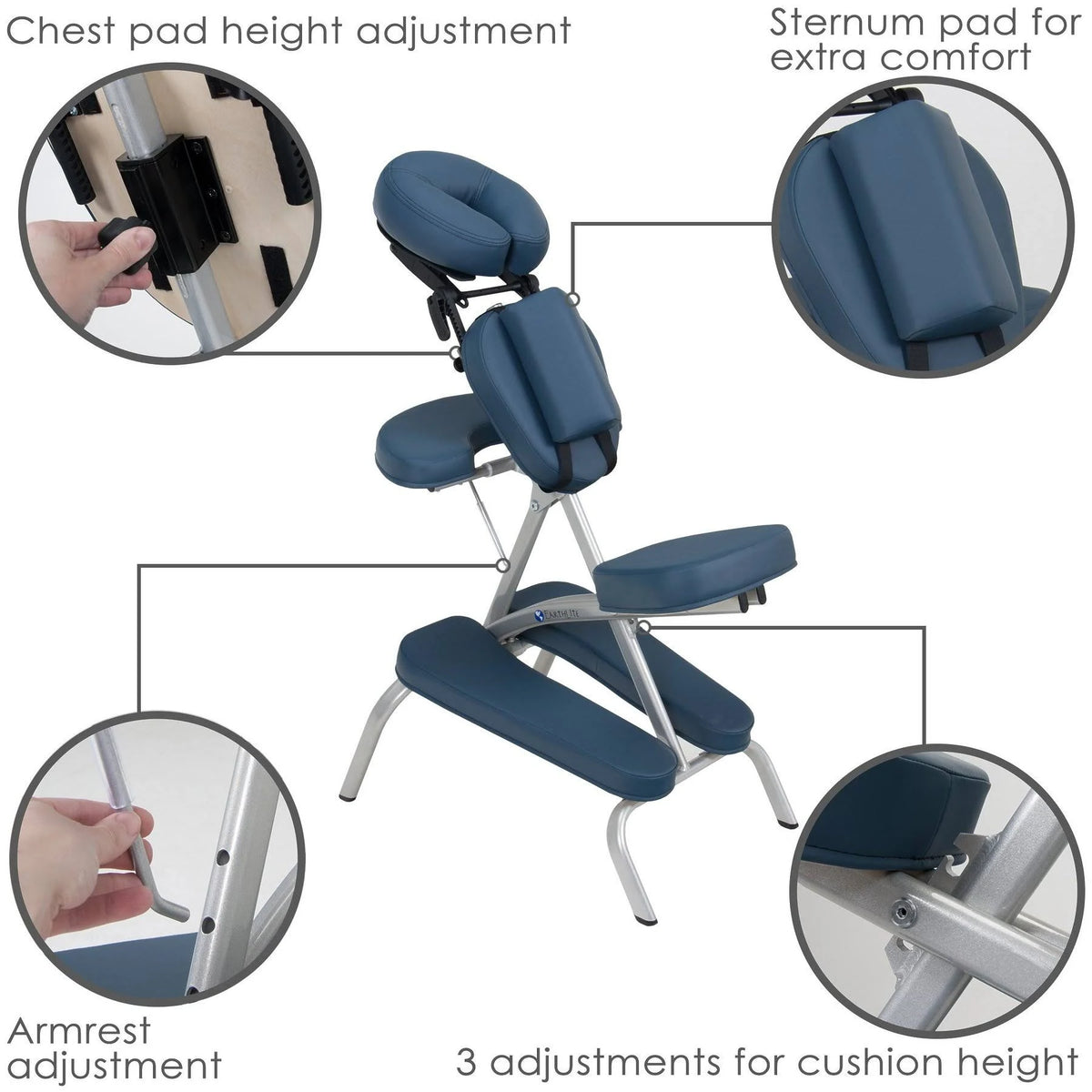 Portable Massage Chair (15lb) with Carry Case E466110