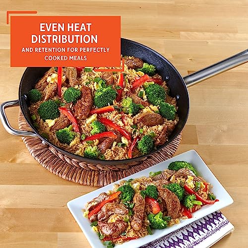Light Cast Iron Wok 14" Black H6256
