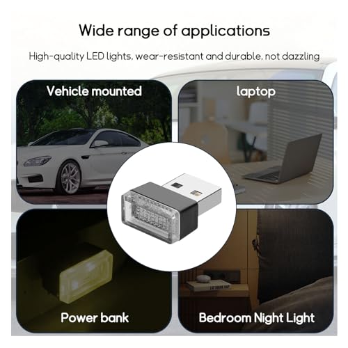 4 PCS USB LED Car Interior Atmosphere Lamp B1472