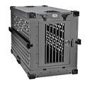 Medium Black Aluminum Dog Crate W4010