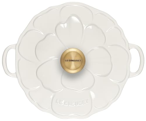 2.25qt White Enameled Cast Iron Braiser Y4761
