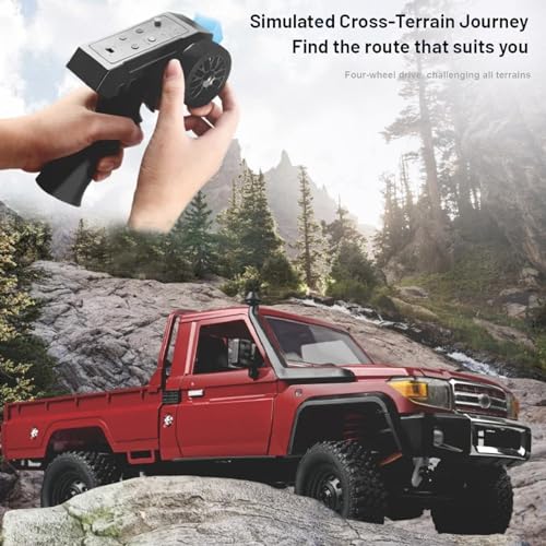 1/12 RC Rock Crawler 4x4 Remote Control Pickup Car Toy with 2 Batteries O627973