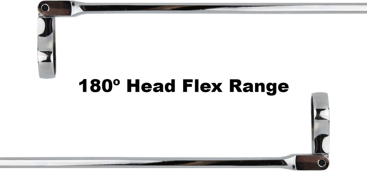 5 pc Extra Long Flex Head Ratcheting Wrench Set W3489