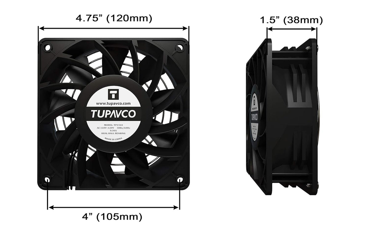Dual 120mm 110V Server Rack Cooling Fan Kit T91818