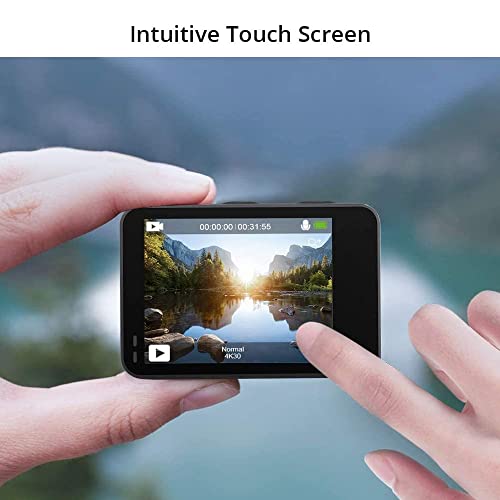 4K30fps Action Camera with 256GB MicroSDXC U3 Memory Card T46752