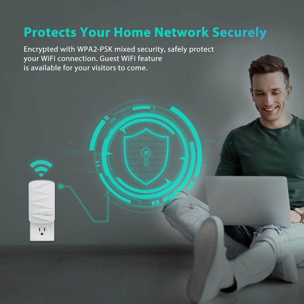 Mesh WiFi System, 3,000 sq.ft Whole Home Coverage, 1 WiFi Point & 1 Dot F854604