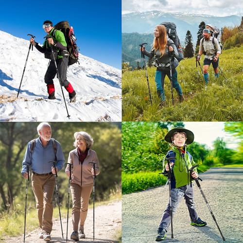 2 Pack Lightweight Aluminum Trekking Poles Y5194