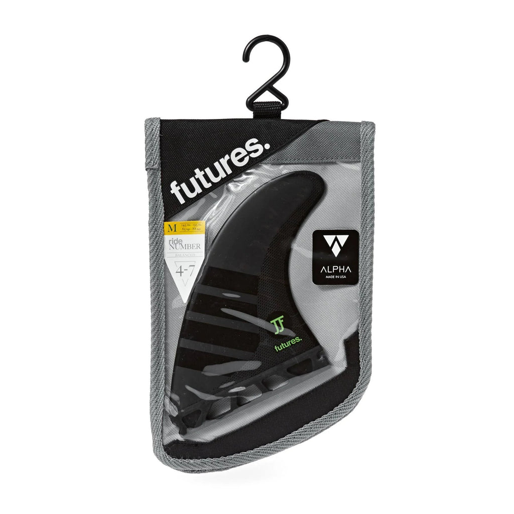 Carbon/Green Medium Thruster Fin Set I20480